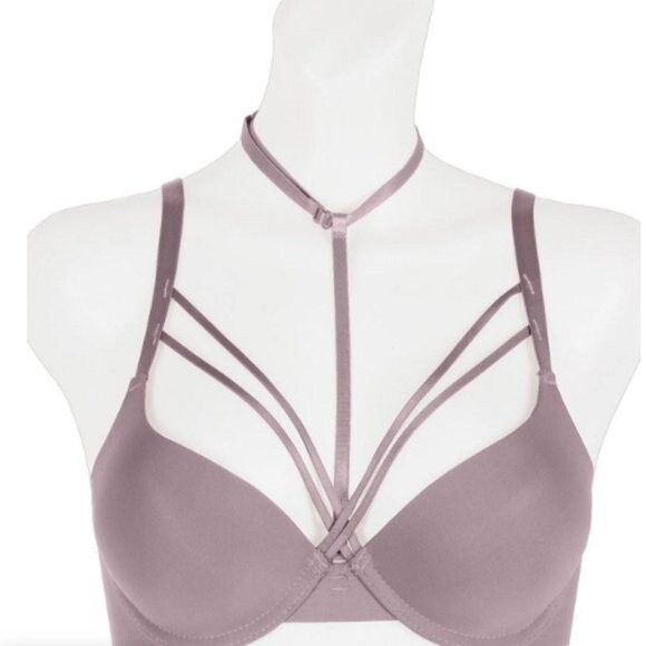 Youmita Toadstool Caged Plunge Push Up 34C Bra NWT - Picture 12 of 12